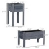Outsunny Raised Garden Bed Set of 3 for Backyard, - Image 3