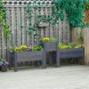Outsunny Raised Garden Bed Set of 3 for Backyard, - Image 2