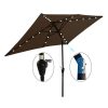 Streamdale Furniture 10 X 6.5FT Rectangular Patio Solar LED Lighted Outdoor Umbrellas With Crank And Push Button - Image 7