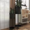Black Metal Indoor Outdoor Planter with Removable Stand Set of 2 - Image 10