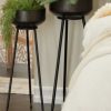 Black Metal Indoor Outdoor Planter Set of 2 - Image 8