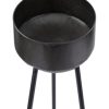 Black Metal Indoor Outdoor Planter Set of 2 - Image 4