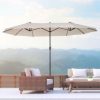Outsunny 15ft Patio Umbrella Double - Image 2