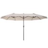 Outsunny 15ft Patio Umbrella Double