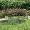 Garden Raised Bed 63"x31.5"x17.7" Galvanized Steel Silver - Image 2