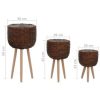 Planter 3 pcs Wicker with PE Lining - Image 3