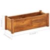 Garden Raised Bed Acacia Wood 29.9"x10.9"x9.8" - Image 3