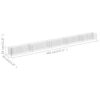 Gabion Raised Bed Galvanized Steel 177.2"x11.8"x11.8" - Image 2