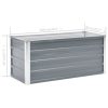 Garden Raised Bed Galvanized Steel 39.4"x15.7"x17.7" Gray - Image 2