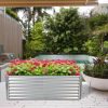 6 x 3 x 2 Feet Rustproof Metal Planter Box with Ground Stakes for Plants - Image 2