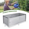 6 x 3 x 2 Feet Rustproof Metal Planter Box with Ground Stakes for Plants - Image 3