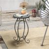 Plant Stand with Weather Resistant Ceramic Tile Tabletop - Image 2