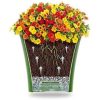 Decopots Round Modern Flower Pot with Drainage, 8.5in, Set of 3 - Image 6