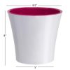 Decopots Round Modern Flower Pot with Drainage, 8.5in, Set of 3 - Image 7