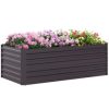Outsunny Raised Garden Bed Metal Planter Box with Reinforced Rods,