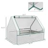 Outsunny Raised Garden Bed with Small house, and - Image 2
