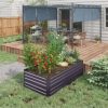 Outsunny Raised Garden Bed Metal Planter Box with Reinforced Rods, - Image 3