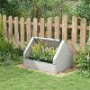 Outsunny Raised Garden Bed with Small house, and - Image 3