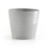 Ecopots Amsterdam Modern Round Indoor and Outdoor Planter, 10in