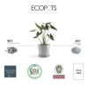 Ecopots Amsterdam Modern Round Indoor and Outdoor Planter, 10in - Image 3