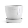 Ecopots Antwerp Indoor and Outdoor Planter with Saucer, 4.5in