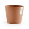 Ecopots Amsterdam Modern Round Indoor and Outdoor Planter, 4in