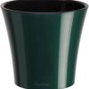 Decopots Plastic Round Modern Flower Pot with Drainage Planter, 8.5in