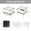 Set of 4 Elevated Flower Vegetable Herb Grow Planter Box - Image 2