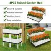 Set of 4 Elevated Flower Vegetable Herb Grow Planter Box - Image 11