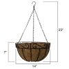 Sorbus Hanging Planter Baskets W/Coco Liner (4 - Image 4