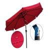 Simplie Fun 10FT Patio Umbrella Market Round With Crank And Push Button - Image 5
