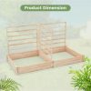 Raised Garden Bed with 3 Trellises with Divided Compartments for Flowers - Image 3