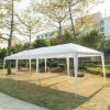 10x30' Wedding Party Canopy Tent Outdoor Gazebo With 5 Removable Sidewalls - Image 8