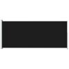 Patio Retractable Side Awning 86.6"x196.9" Black