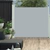 vidaXL Patio Retractable Side Awning 39.4"x118.1" Gray - Image 2