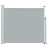 vidaXL Patio Retractable Side Awning 39.4"x118.1" Gray