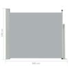 vidaXL Patio Retractable Side Awning 39.4"x118.1" Gray - Image 3
