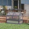 Outsunny Raised Garden Bed with Polycarbonate house, - Image 2