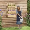 Outsunny 5 Box Raised Garden Bed w/ Trellis, Drain Holes, - Image 2