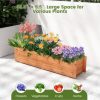 Raised Garden Bed Wood Rectangular Planter Box with 2 Drainage Holes - Image 4