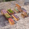 Raised Garden Bed Wood Rectangular Planter Box with 2 Drainage Holes - Image 8