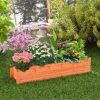 Raised Garden Bed Wood Rectangular Planter Box with 2 Drainage Holes - Image 10