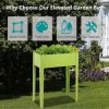 24'' x12'' Outdoor Elevated Garden Plant Stand Raised Tall Flower Bed Box - Image 8