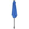 9' Solar LED Lighted Patio Market Umbrella Tilt Adjustment Crank Lift - Image 8