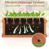 Raised Garden Bed Fir Wood Rectangle Planter Box with Drainage Holes - Image 8