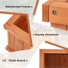 Raised Garden Bed Fir Wood Rectangle Planter Box with Drainage Holes - Image 9