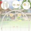 2 Pack Rustproof Metal Garden Trellis 71" x 20" Wire Lattice Panel for Patio - Image 5