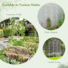 2 Pack Rustproof Metal Garden Trellis 71" x 20" Wire Lattice Panel for Patio - Image 6