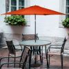 9FT Patio Umbrella Patio Market Steel Tilt W/ Crank Outdoor Yard Garden - Image 5