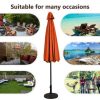9FT Patio Umbrella Patio Market Steel Tilt W/ Crank Outdoor Yard Garden - Image 10